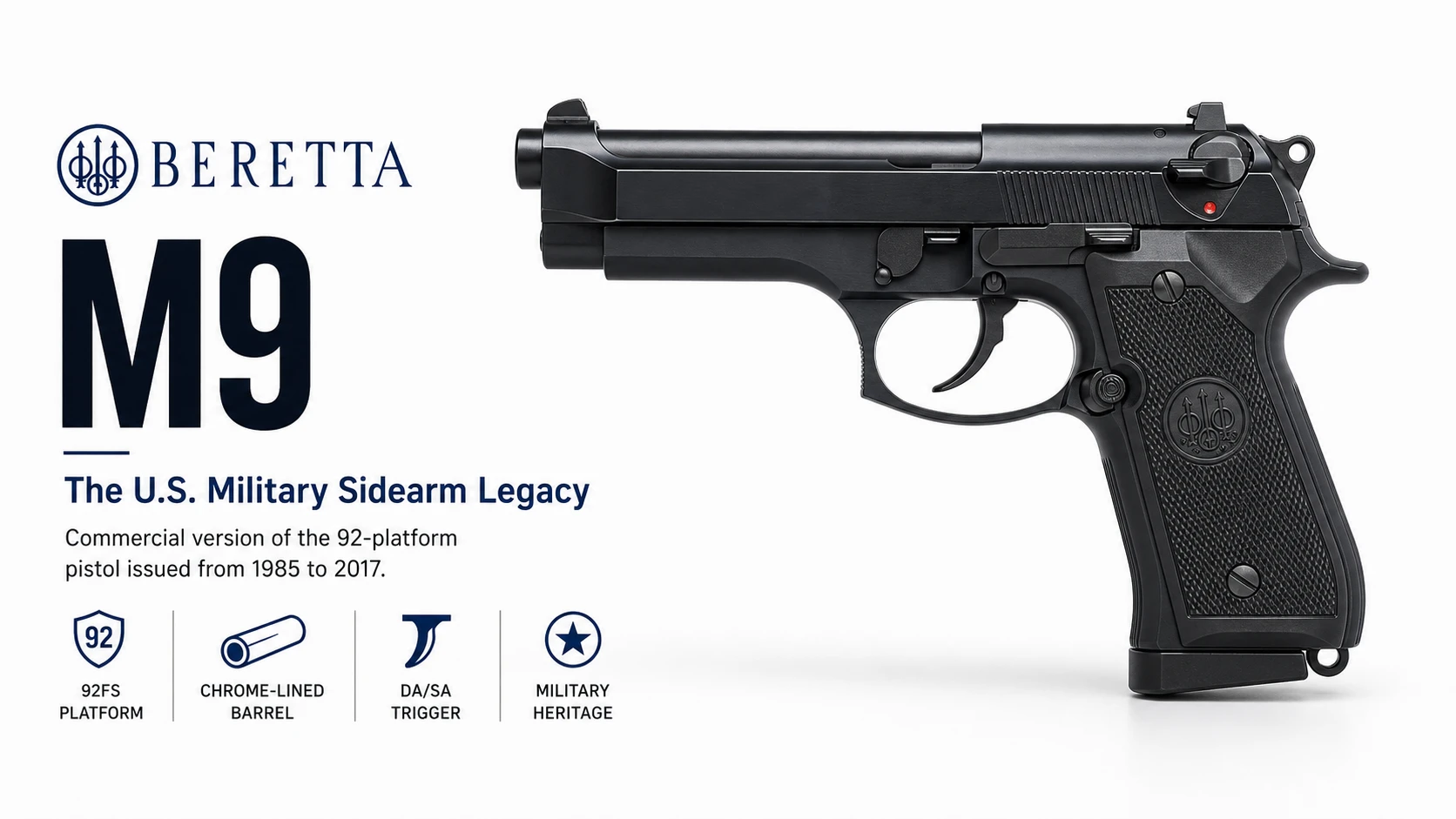 Beretta M9 for Sale — Military 9mm Pistol | Impact Guns